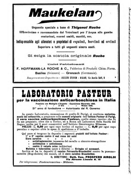 La clinica veterinaria rivista di medicina e chirurgia pratica degli animali domestici