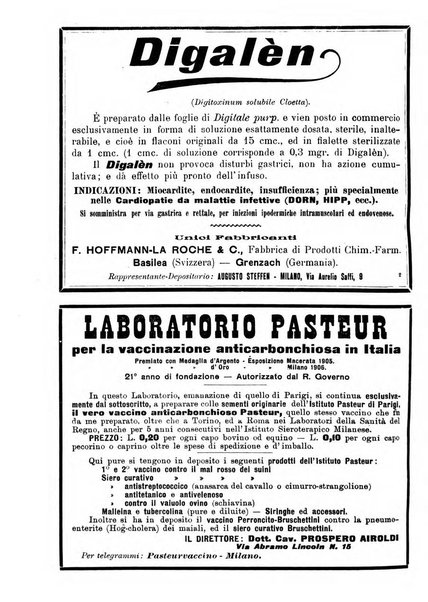 La clinica veterinaria rivista di medicina e chirurgia pratica degli animali domestici