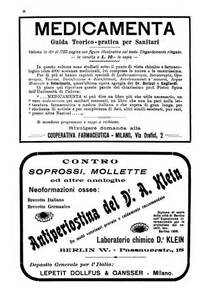 La clinica veterinaria rivista di medicina e chirurgia pratica degli animali domestici