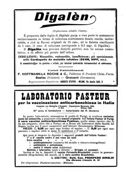 La clinica veterinaria rivista di medicina e chirurgia pratica degli animali domestici