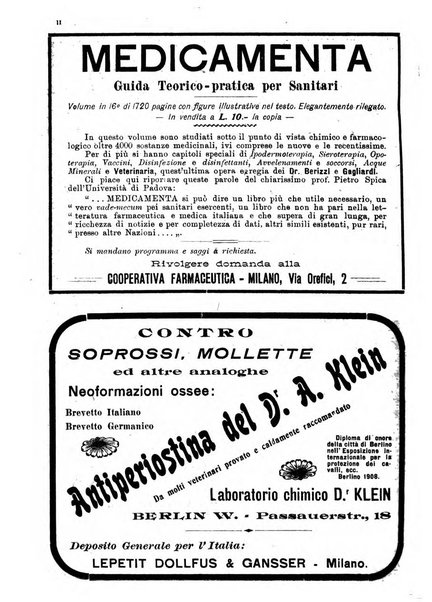 La clinica veterinaria rivista di medicina e chirurgia pratica degli animali domestici