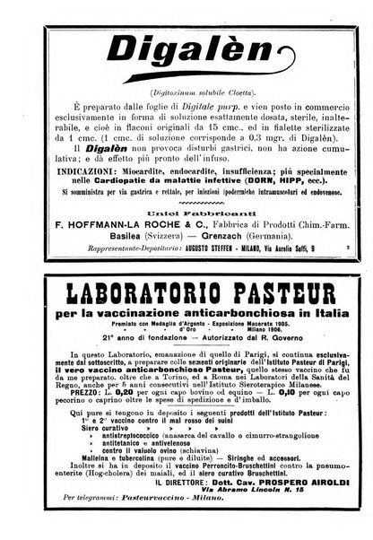 La clinica veterinaria rivista di medicina e chirurgia pratica degli animali domestici