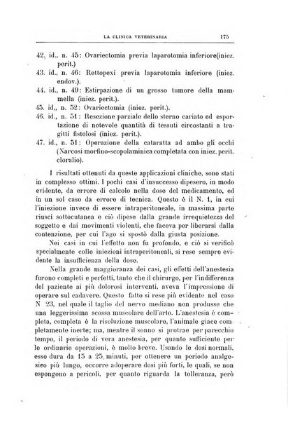 La clinica veterinaria rivista di medicina e chirurgia pratica degli animali domestici