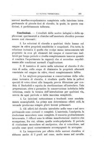 La clinica veterinaria rivista di medicina e chirurgia pratica degli animali domestici