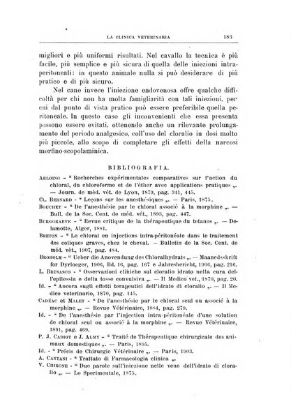 La clinica veterinaria rivista di medicina e chirurgia pratica degli animali domestici