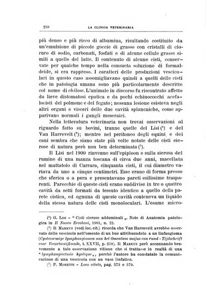 La clinica veterinaria rivista di medicina e chirurgia pratica degli animali domestici