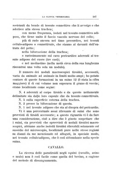 La clinica veterinaria rivista di medicina e chirurgia pratica degli animali domestici