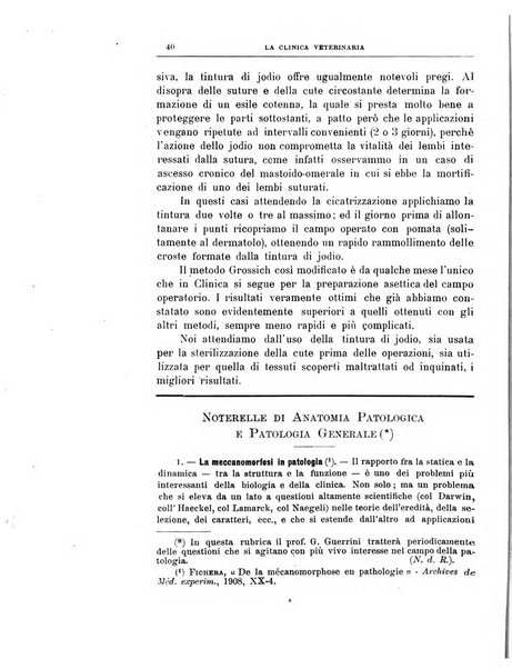 La clinica veterinaria rivista di medicina e chirurgia pratica degli animali domestici