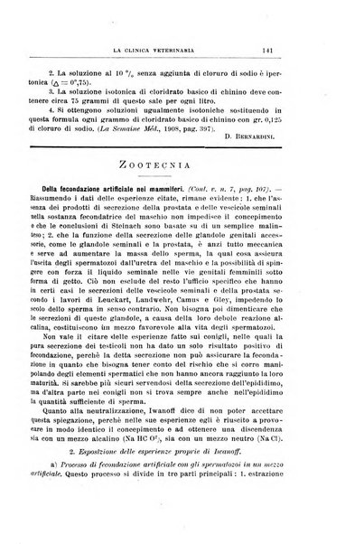 La clinica veterinaria rivista di medicina e chirurgia pratica degli animali domestici