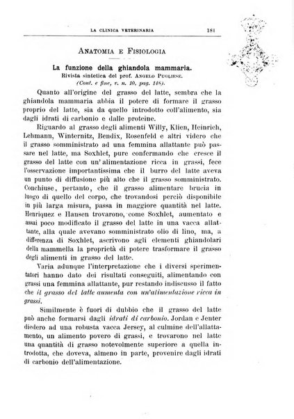 La clinica veterinaria rivista di medicina e chirurgia pratica degli animali domestici