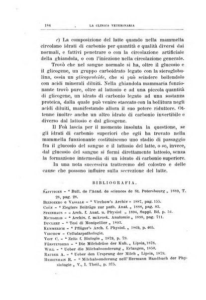 La clinica veterinaria rivista di medicina e chirurgia pratica degli animali domestici