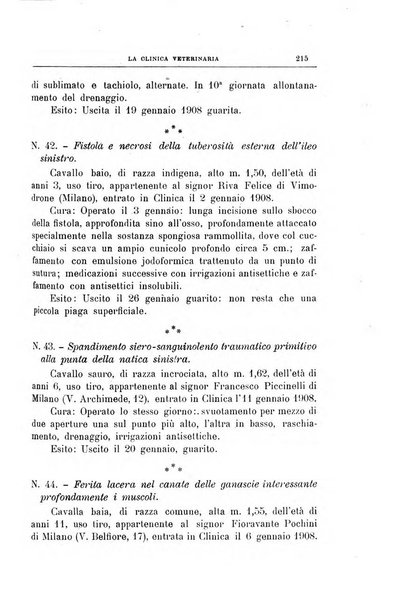 La clinica veterinaria rivista di medicina e chirurgia pratica degli animali domestici