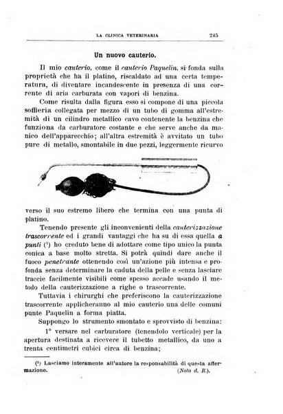 La clinica veterinaria rivista di medicina e chirurgia pratica degli animali domestici