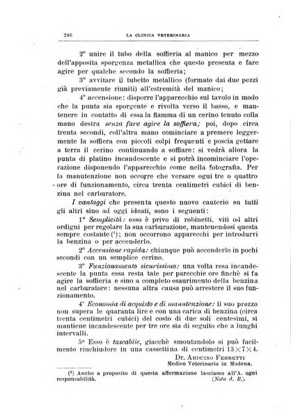 La clinica veterinaria rivista di medicina e chirurgia pratica degli animali domestici