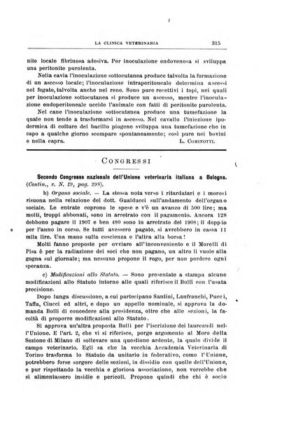 La clinica veterinaria rivista di medicina e chirurgia pratica degli animali domestici