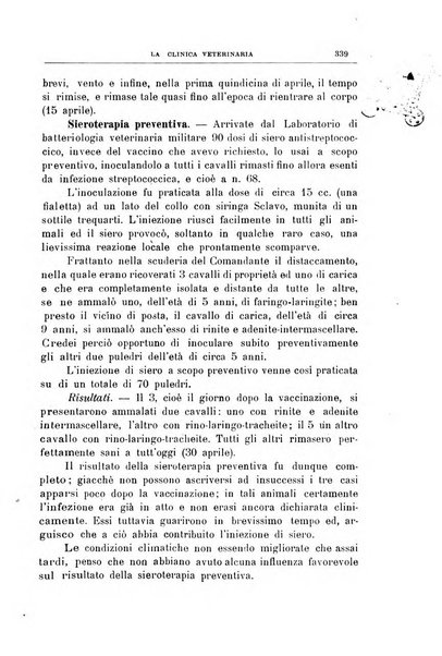 La clinica veterinaria rivista di medicina e chirurgia pratica degli animali domestici