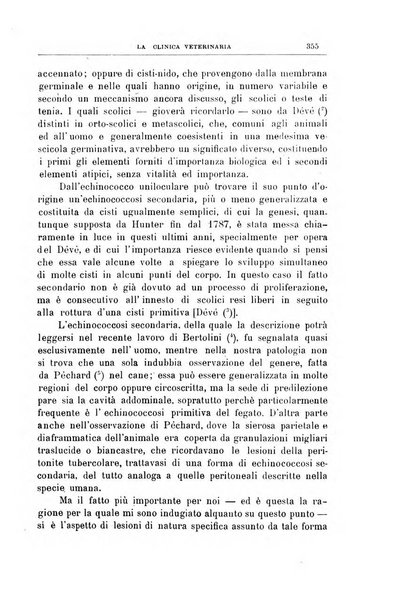 La clinica veterinaria rivista di medicina e chirurgia pratica degli animali domestici