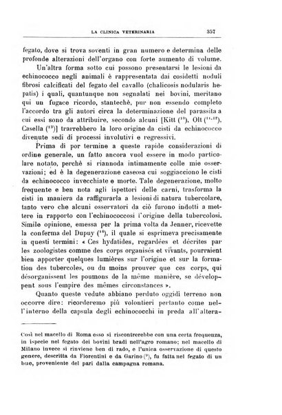 La clinica veterinaria rivista di medicina e chirurgia pratica degli animali domestici