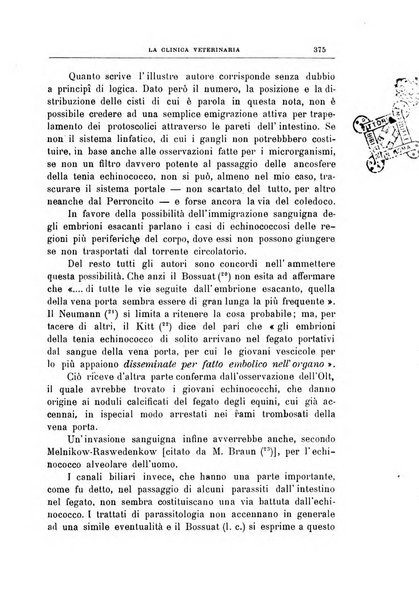 La clinica veterinaria rivista di medicina e chirurgia pratica degli animali domestici