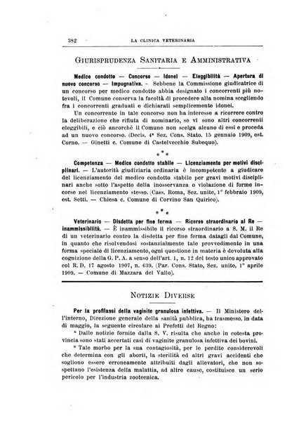 La clinica veterinaria rivista di medicina e chirurgia pratica degli animali domestici