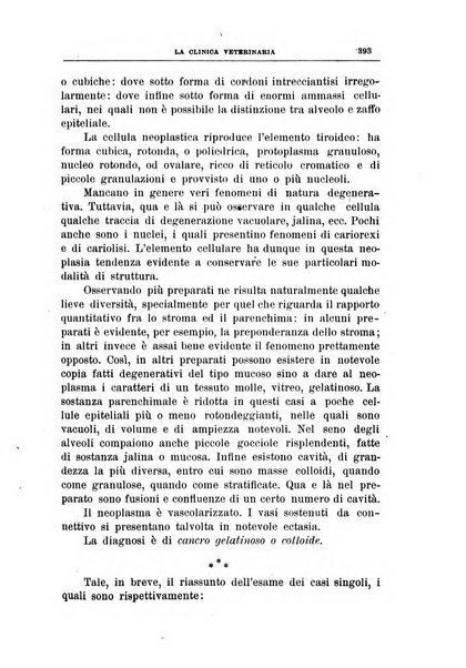 La clinica veterinaria rivista di medicina e chirurgia pratica degli animali domestici