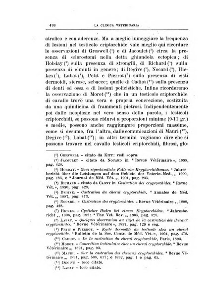 La clinica veterinaria rivista di medicina e chirurgia pratica degli animali domestici