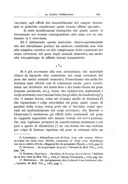 La clinica veterinaria rivista di medicina e chirurgia pratica degli animali domestici