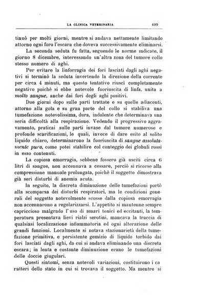 La clinica veterinaria rivista di medicina e chirurgia pratica degli animali domestici