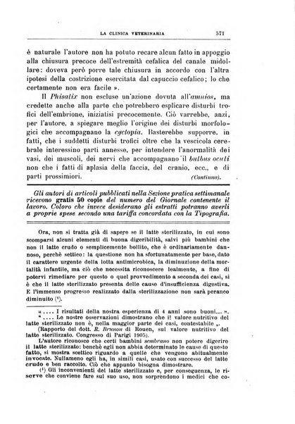 La clinica veterinaria rivista di medicina e chirurgia pratica degli animali domestici