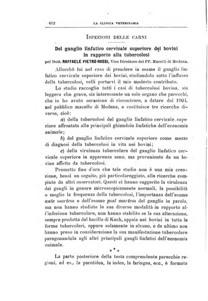 La clinica veterinaria rivista di medicina e chirurgia pratica degli animali domestici