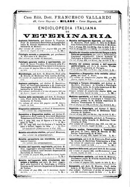 La clinica veterinaria rivista di medicina e chirurgia pratica degli animali domestici