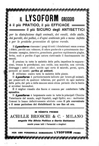 La clinica veterinaria rivista di medicina e chirurgia pratica degli animali domestici