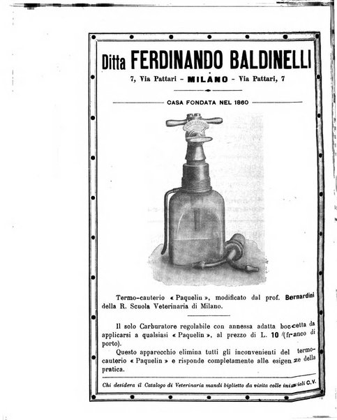 La clinica veterinaria rivista di medicina e chirurgia pratica degli animali domestici