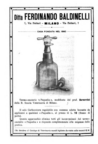 La clinica veterinaria rivista di medicina e chirurgia pratica degli animali domestici