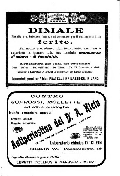 La clinica veterinaria rivista di medicina e chirurgia pratica degli animali domestici