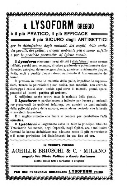 La clinica veterinaria rivista di medicina e chirurgia pratica degli animali domestici