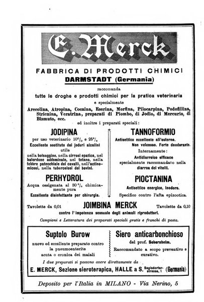 La clinica veterinaria rivista di medicina e chirurgia pratica degli animali domestici