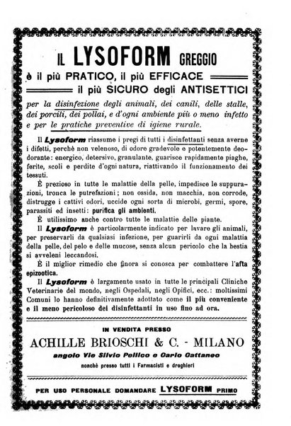 La clinica veterinaria rivista di medicina e chirurgia pratica degli animali domestici