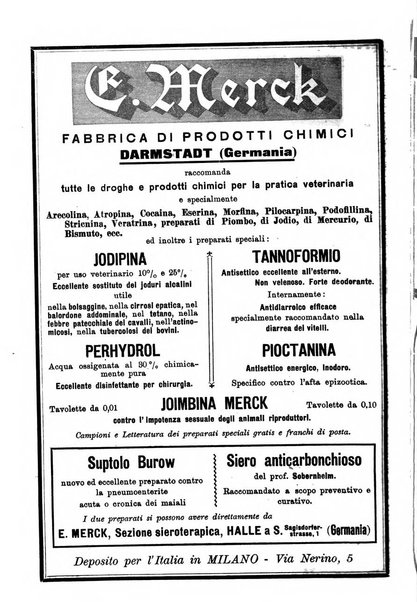 La clinica veterinaria rivista di medicina e chirurgia pratica degli animali domestici