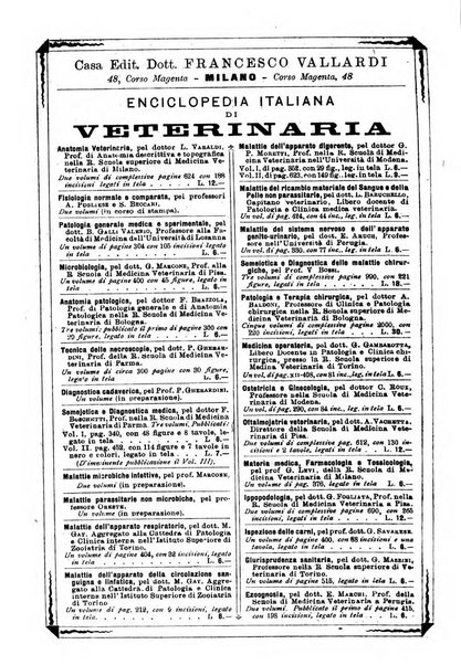 La clinica veterinaria rivista di medicina e chirurgia pratica degli animali domestici