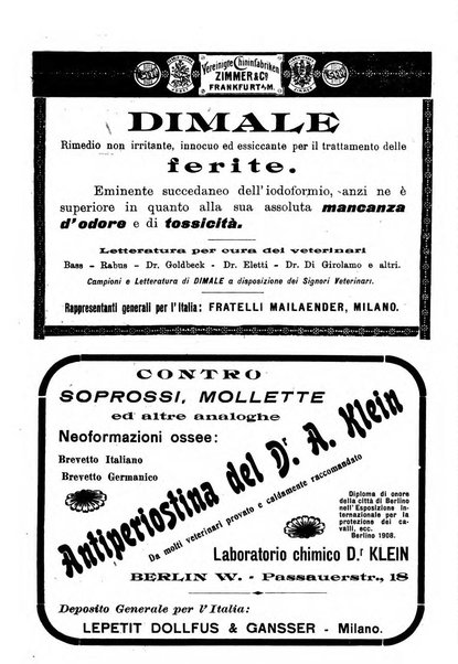 La clinica veterinaria rivista di medicina e chirurgia pratica degli animali domestici