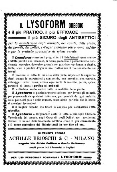 La clinica veterinaria rivista di medicina e chirurgia pratica degli animali domestici