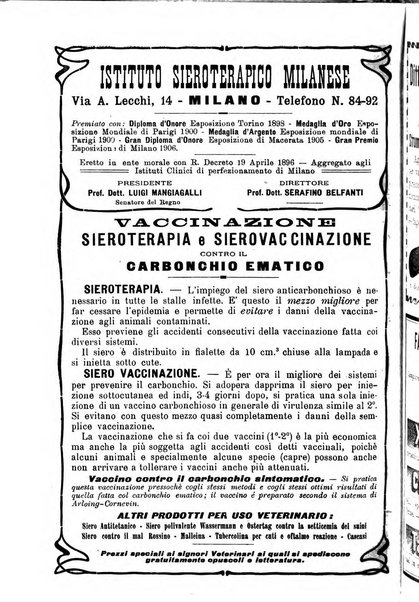 La clinica veterinaria rivista di medicina e chirurgia pratica degli animali domestici