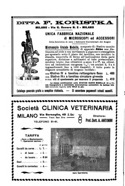 La clinica veterinaria rivista di medicina e chirurgia pratica degli animali domestici