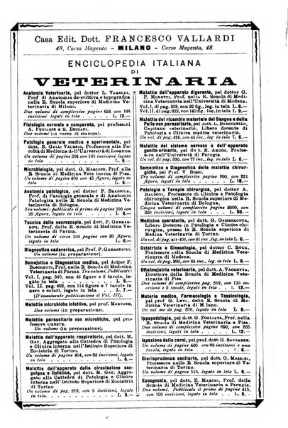 La clinica veterinaria rivista di medicina e chirurgia pratica degli animali domestici