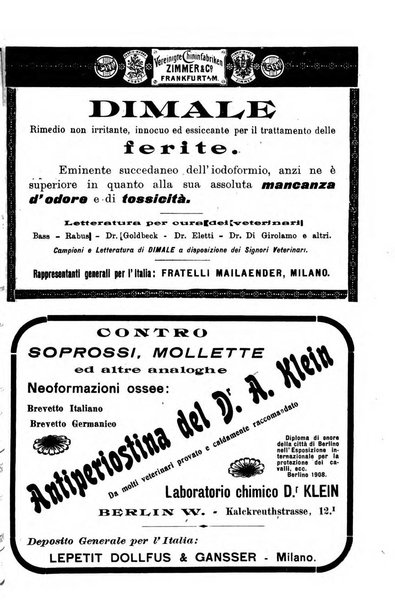 La clinica veterinaria rivista di medicina e chirurgia pratica degli animali domestici