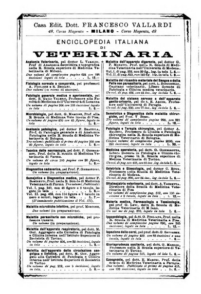 La clinica veterinaria rivista di medicina e chirurgia pratica degli animali domestici