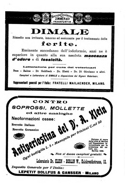 La clinica veterinaria rivista di medicina e chirurgia pratica degli animali domestici