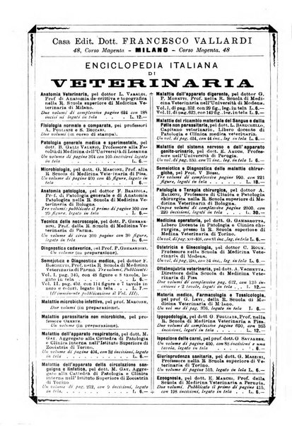 La clinica veterinaria rivista di medicina e chirurgia pratica degli animali domestici