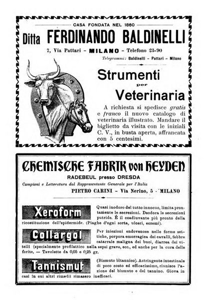 La clinica veterinaria rivista di medicina e chirurgia pratica degli animali domestici